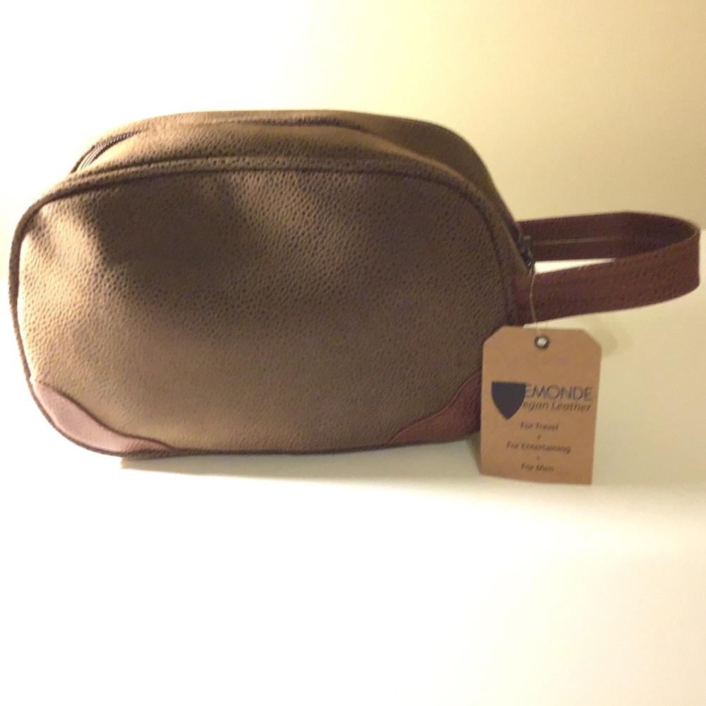 Faux Leather Shaving Toiletry Dopp Kit